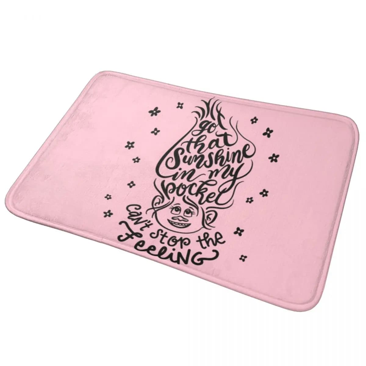 Happy Trolls Got That Sunshine In My Pocket Can't Stop The Feeling Non-slip Doormat Floor Mat Carpet Rug for Home Footpad Mats