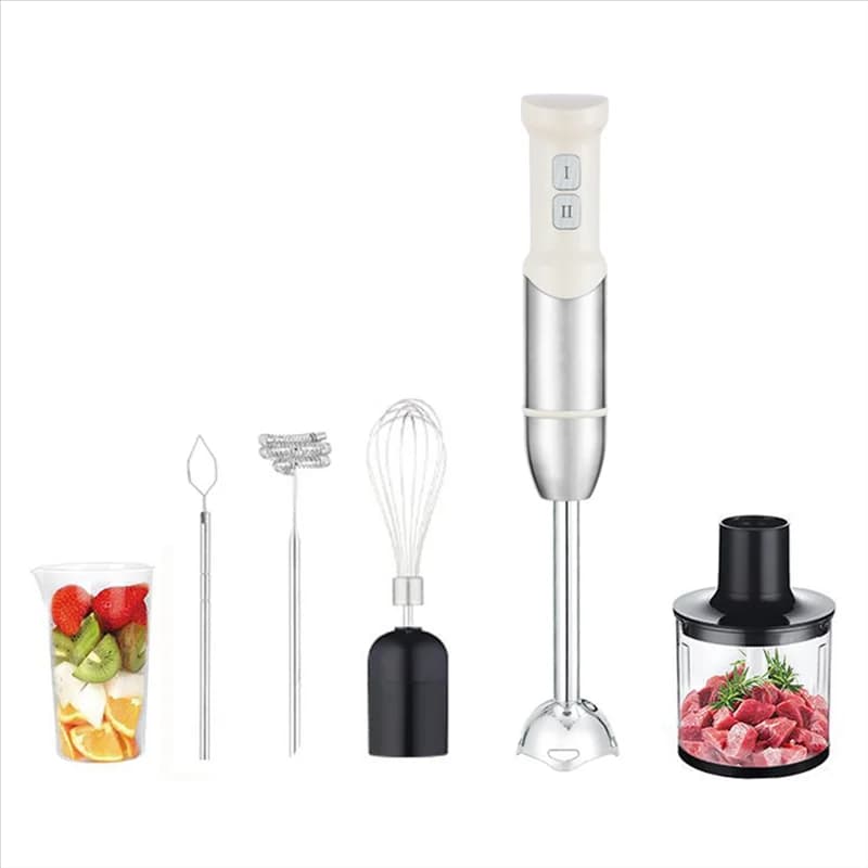 A005-EU Plug Immersion Blender 400W 6-In-1 Stick Mixer With Whisk Chopper Beaker Egg Beater& Dough Hooks Hand Mixer