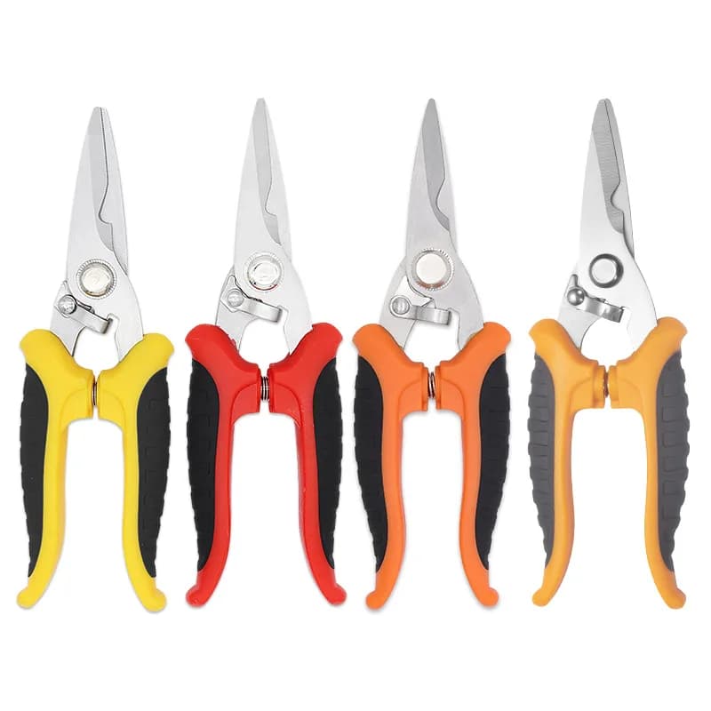 Stainless steel electrician scissors pruning shears Fruit tree pruning shears Shears for branches Sheer shears for garden gardening