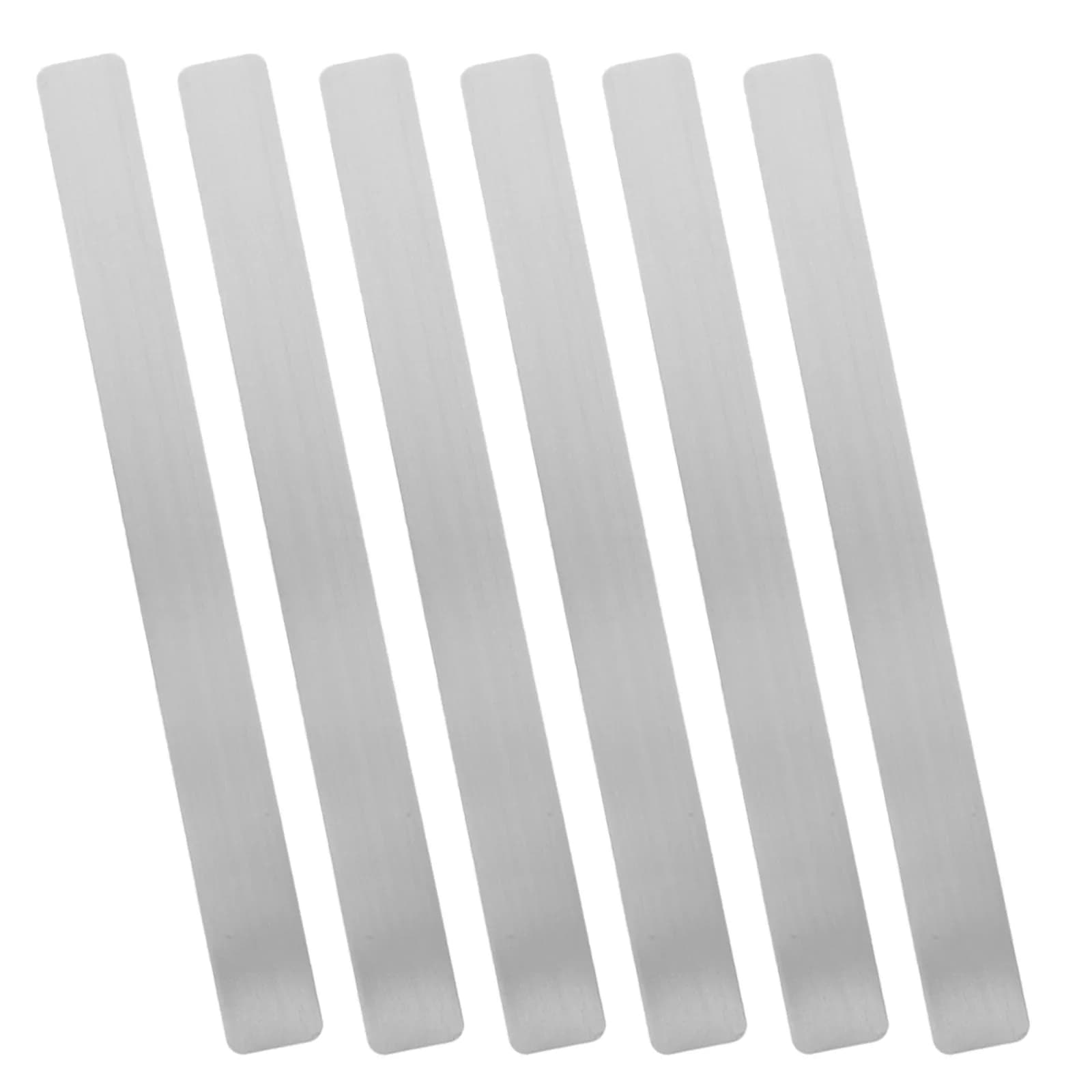 6 Pezzi Strisce Magnetiche Adesive in Metallo per Bacheca, Nastro Adesivo in Metallo per Foto, Memo, Espositori Murali, Organizer per Appunti