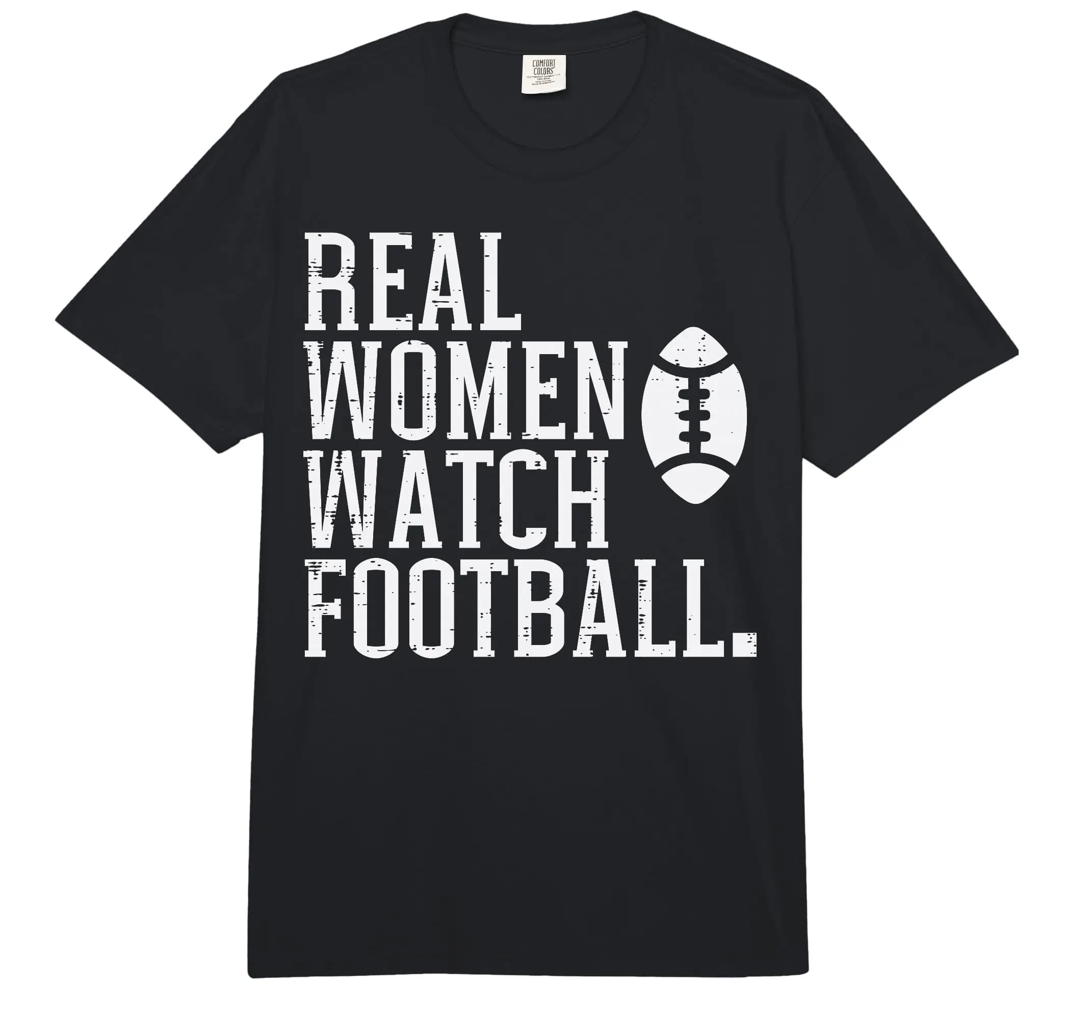 Maglietta da donna a maniche lunghe Comfort Colors per appassionate di football americano, ideale per la mamma o la fidanzata, in tessuto pesante.