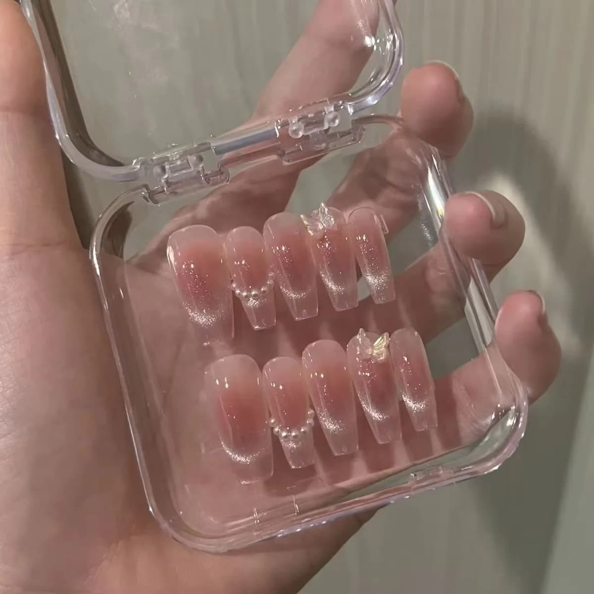 10 pieces for phototherapy, hand-made light, butterfly eyes, fake butterfly nails