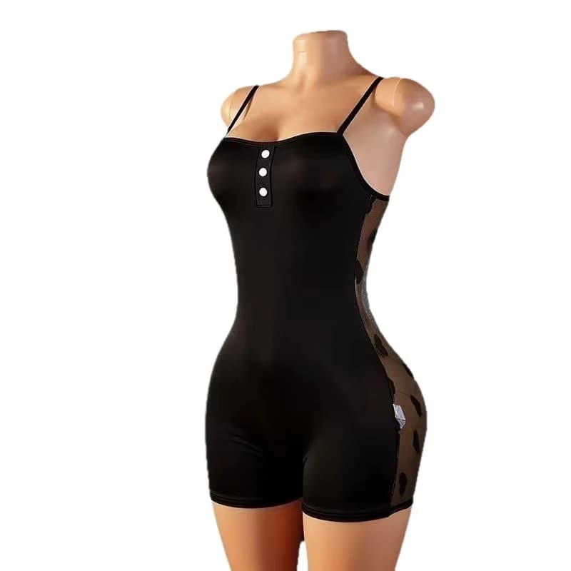 Western Sexy Spice Girl Style Slimming Jumpsuit Shorts For Women Female Hot Caliente Seductive Sexy Sexy Erotic Set