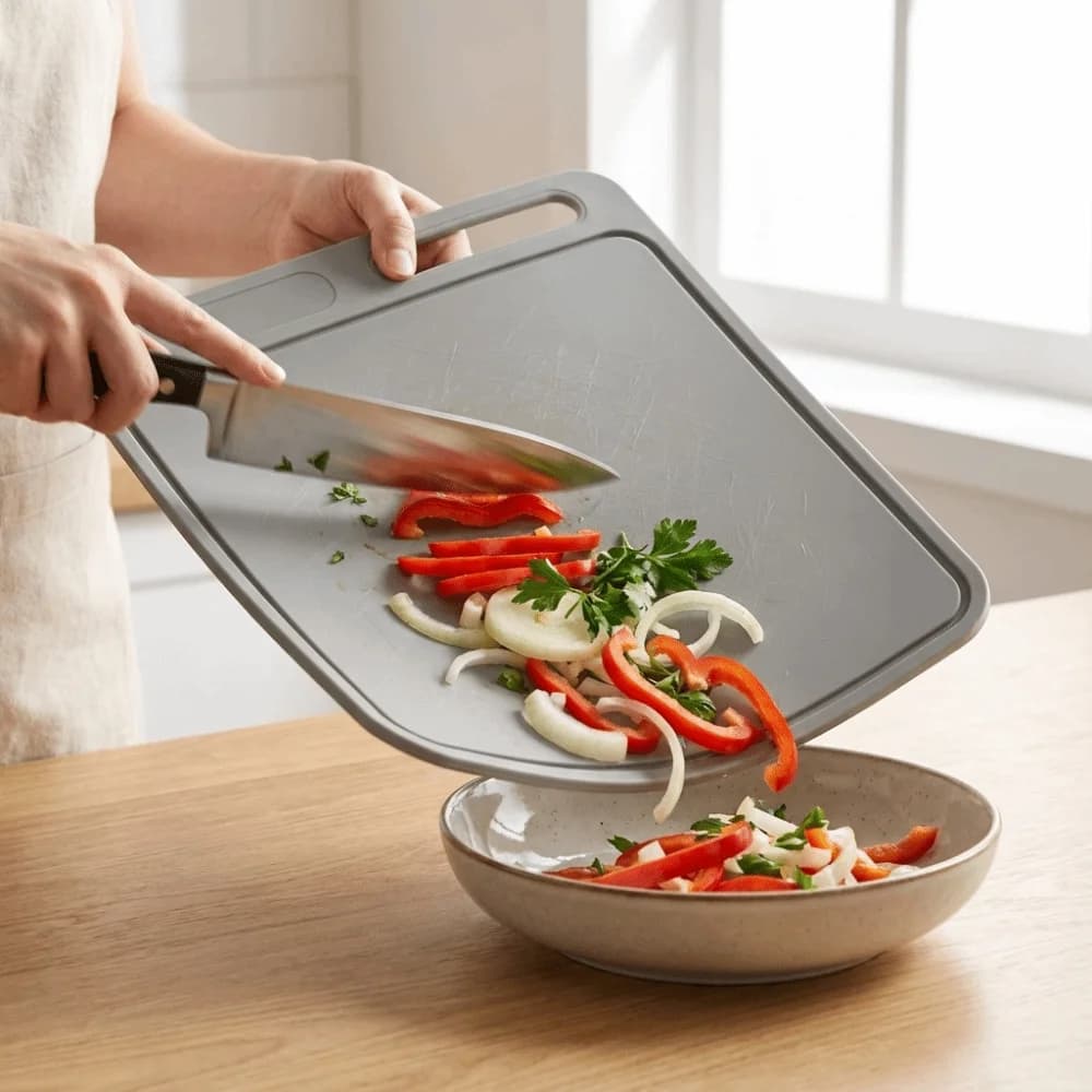 Accessori da Cucina: Tagliere in Silicone Sospeso, Morbido, Quadrato, Antiscivolo e Antimuffa