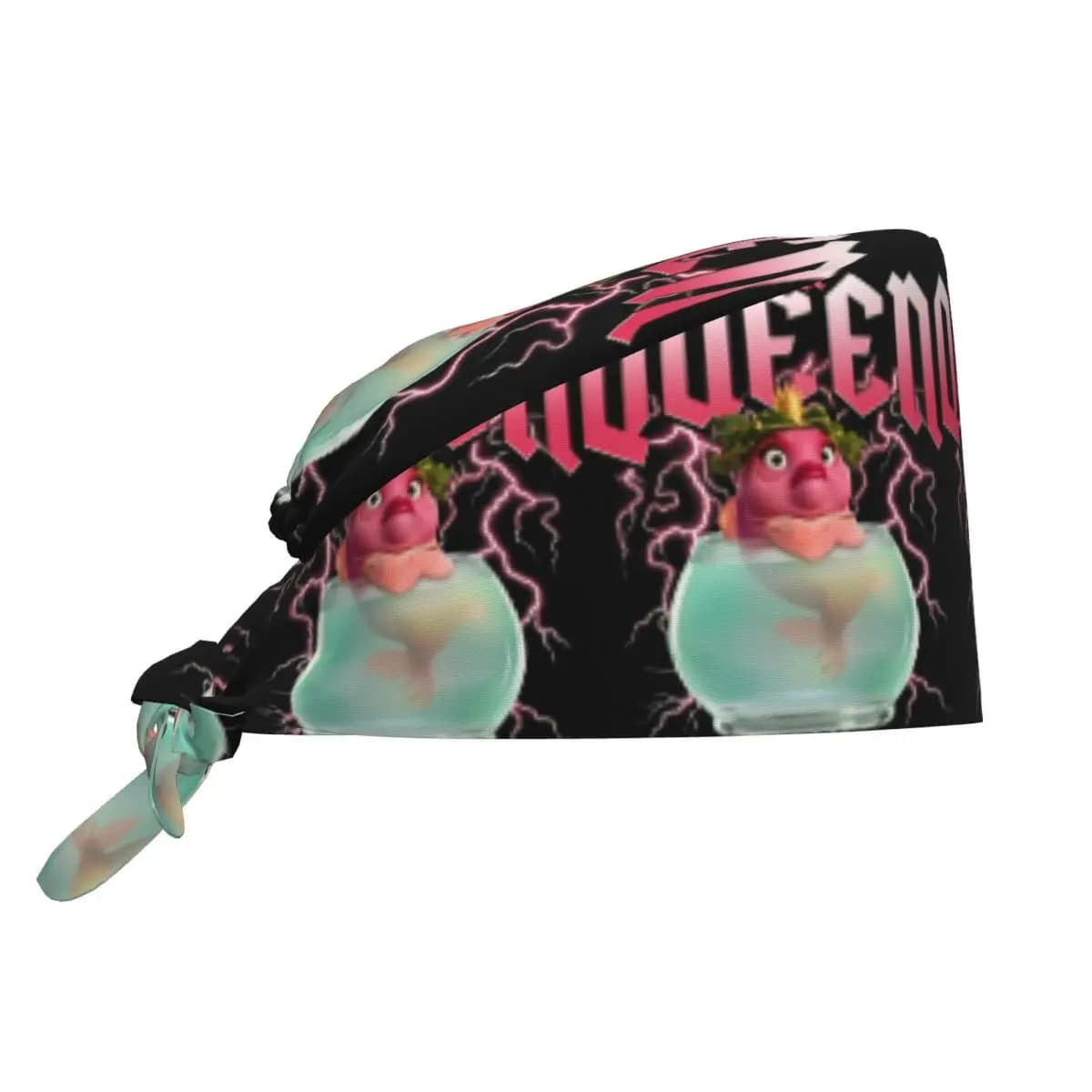 Cappelli da Lavoro Unisex per Donne, Berretti da Infermiera Traspiranti, Cappello Medico alla Moda con Laccetti Posteriori