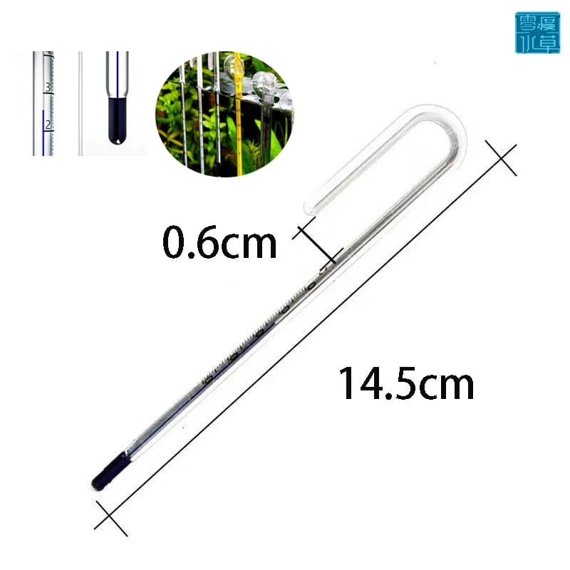 Termometro per acquario diving glass fish tank termometro accessori misurazione della temperatura dell'acqua ventosa impermeabile