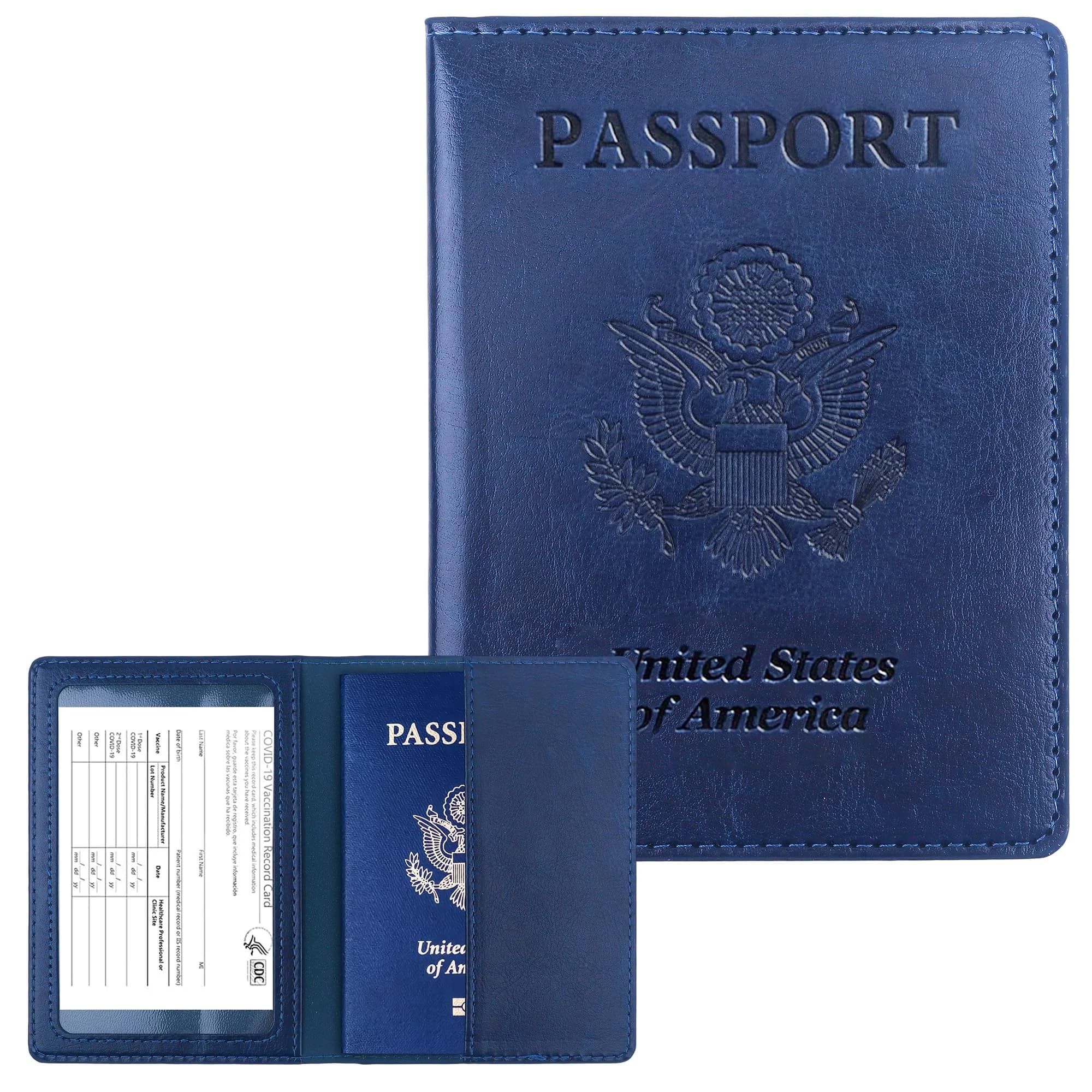 Passport Holder for Travel Men Women - Passport Cover, Passport Wallet Case Travel Essentials Travel Must Haves Accessories