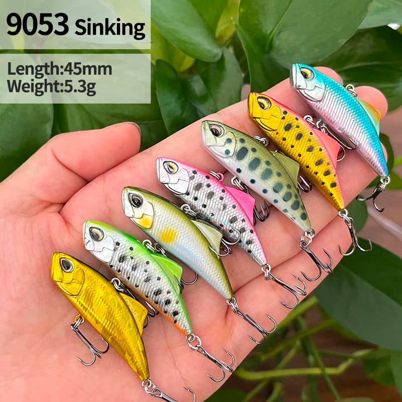 5g 45mm Mini Affondamento Vibrazione Ratlin Esche Da Pesca Long Casting Esche Artificiali Pesca Wobblers per Luccio Bass Attrezzatura Da Pesca