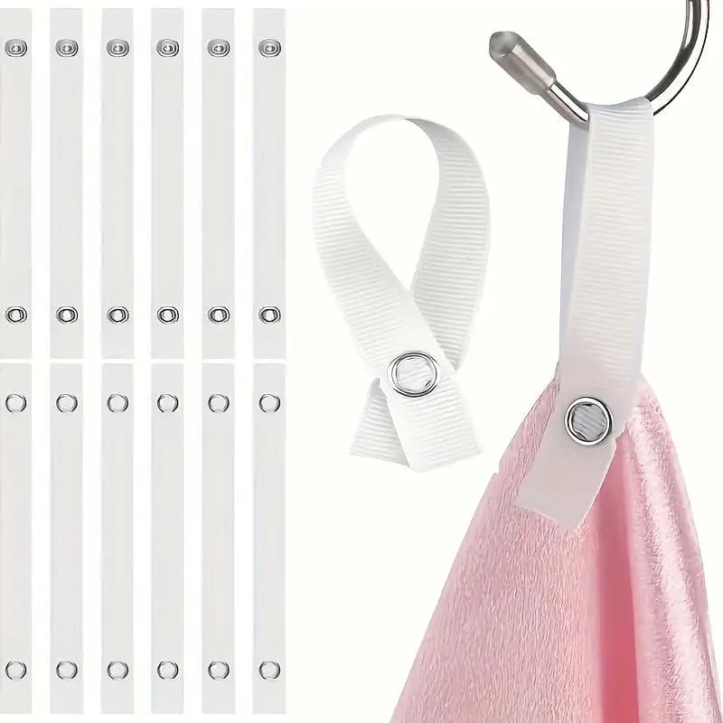 Gancio appendi asciugamani da campeggio per esterni con chiusura a bottone, appendiabiti per asciugamani, accessori da campeggio, multiutensile