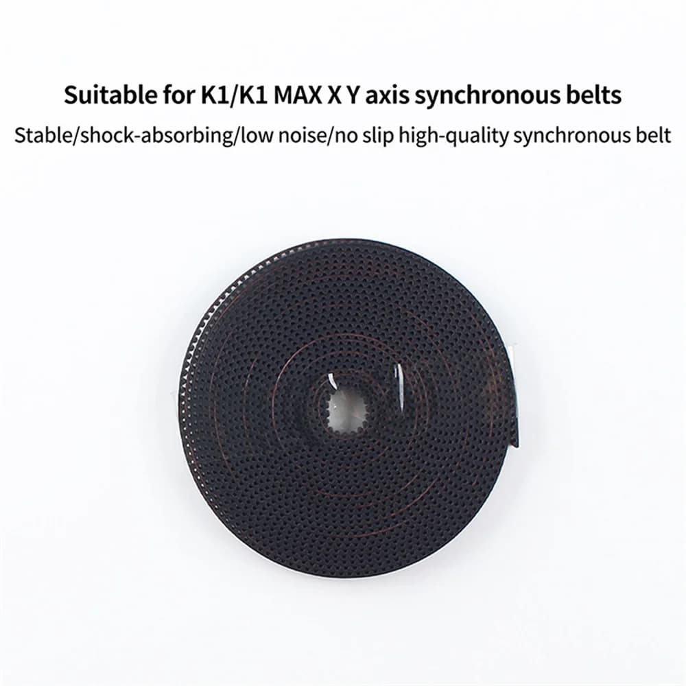 Sostituzione cinghia sincrona asse X Y da 35 m Cintura a V antiscivolo in gomma + fibra di vetro + nylon per stampante 3D Creality K1/ K1MAX/ K1C