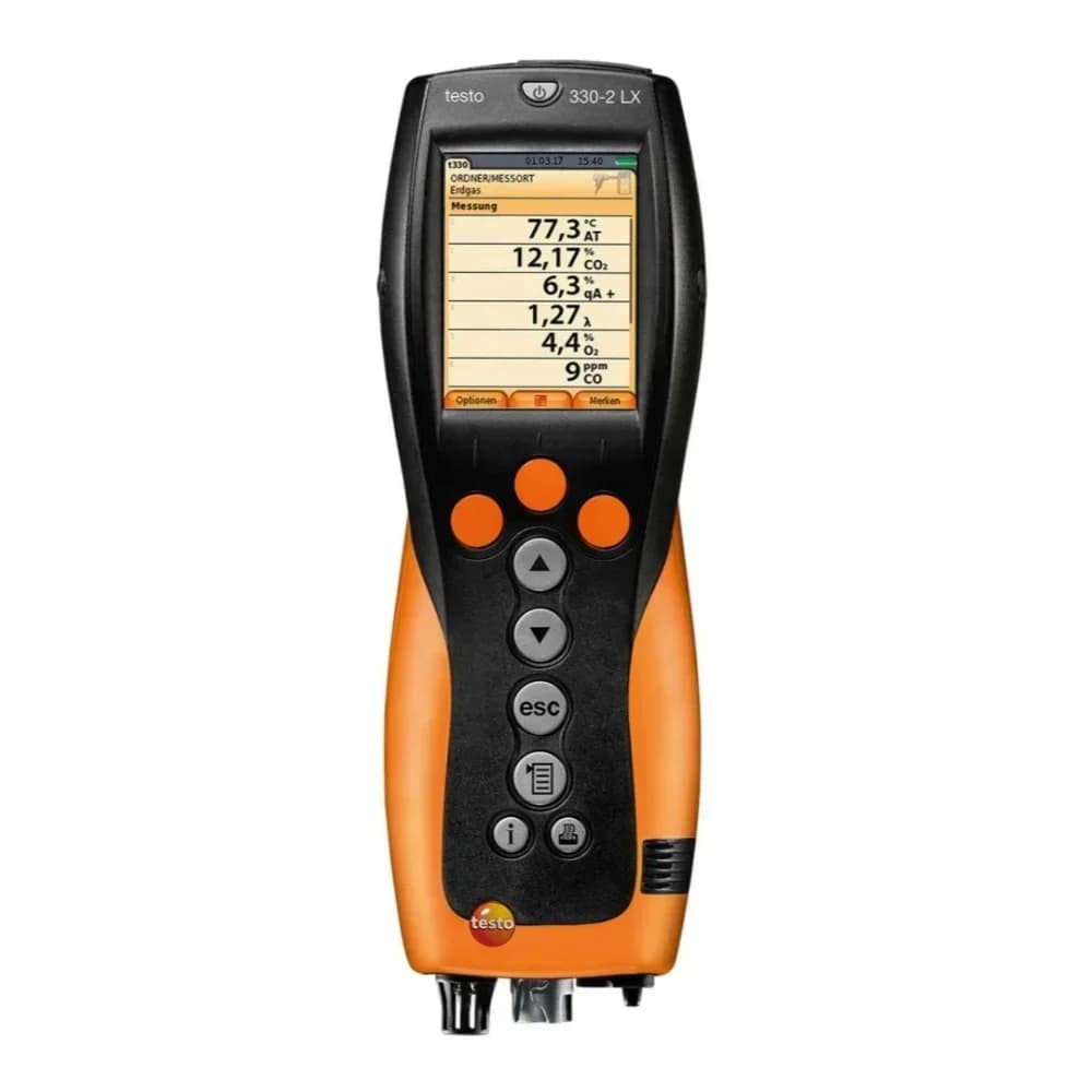 For Testo 330-2LL Flue Gas Detector Efficiency Analyzer for smoke response time about 35s high quality