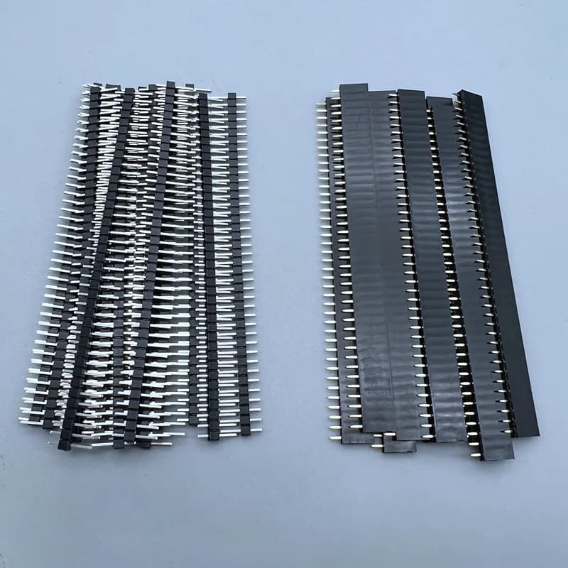 10 pcs 2.54mm 40 Pin 1x40 single row male and female 2.54 breakable Pin Header PCB JST connector strip for Arduino DIY Kit