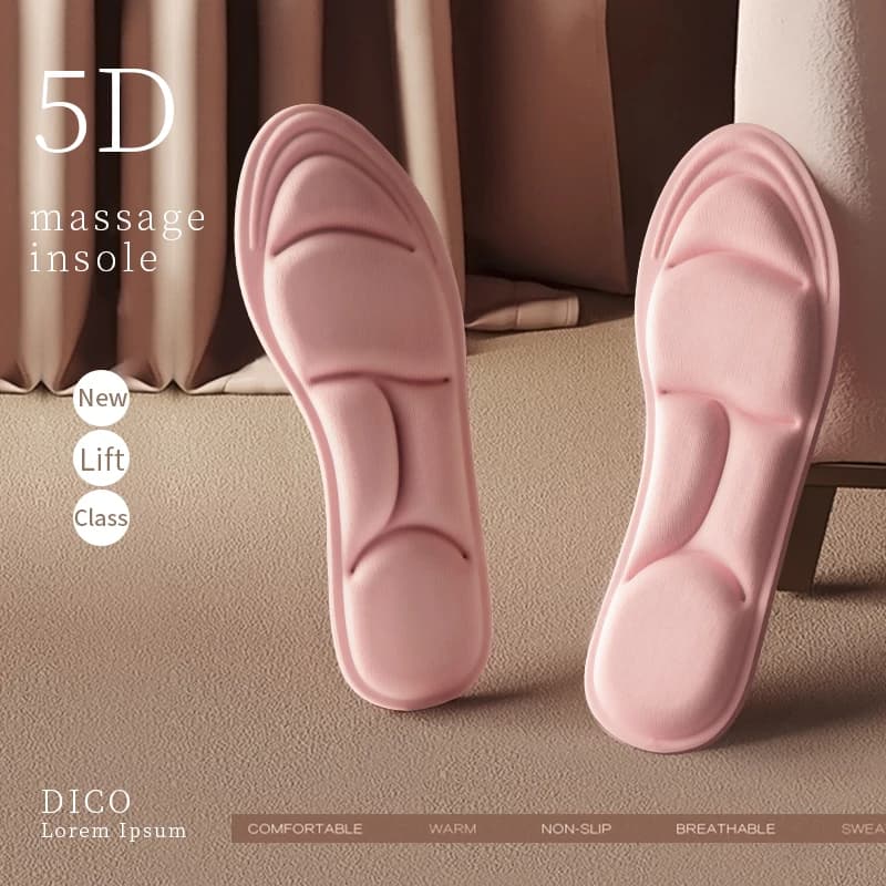 Solette sportive in Memory Foam 5D per scarpe donna uomo deodorante cuscino traspirante solette da corsa per solette per la cura dei piedi