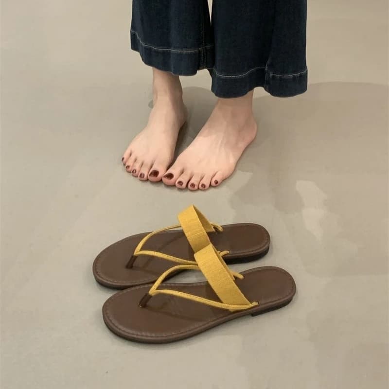 Women's Summer Shoes 2026, Elegant Sandals with Subtle and Low Heel, Fashion Outer Shoes