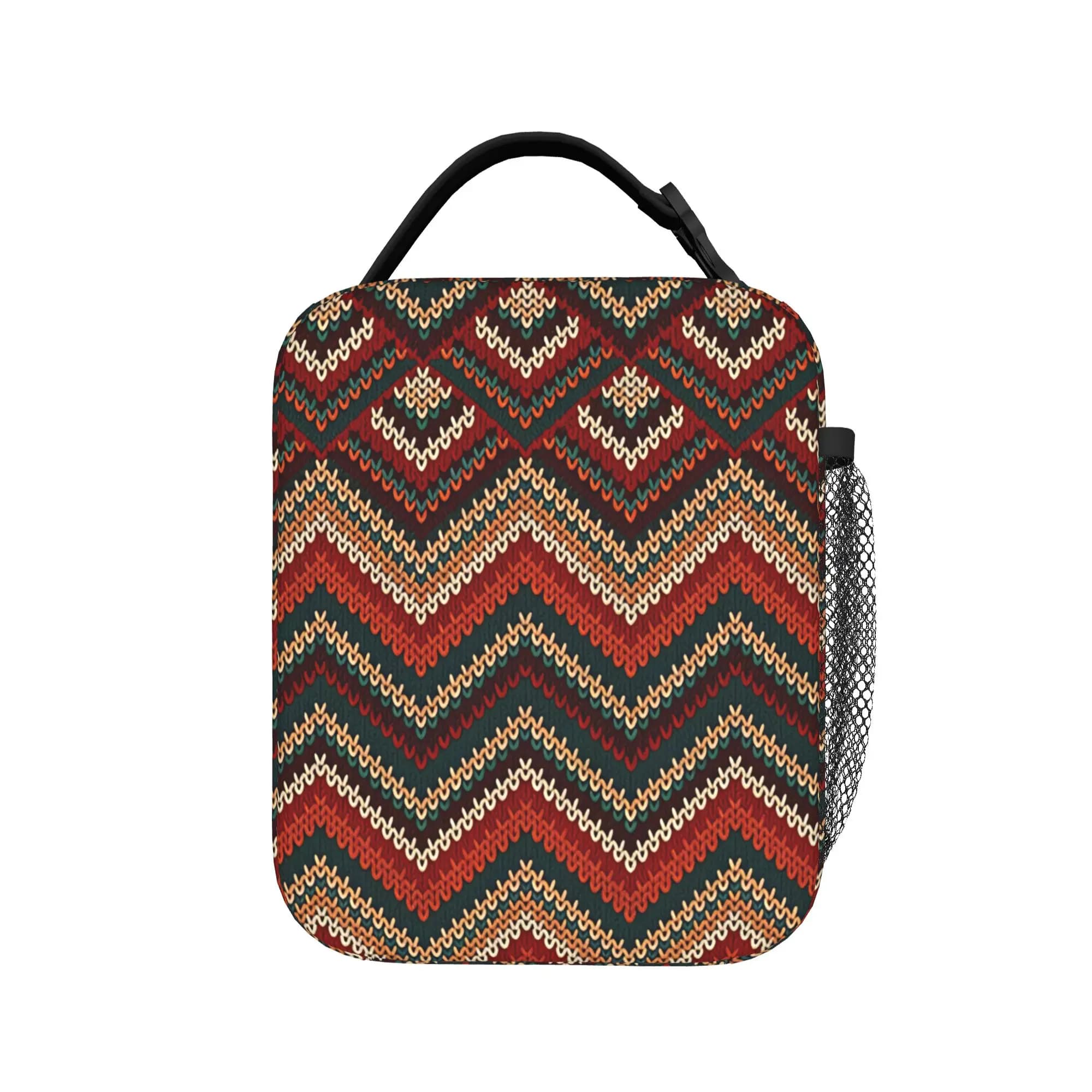 Borsa per il pranzo Amazigh Foutha Kabyle Mediterranean Berber Jewel per bambini, borsa termica Oxford per picnic all'aperto