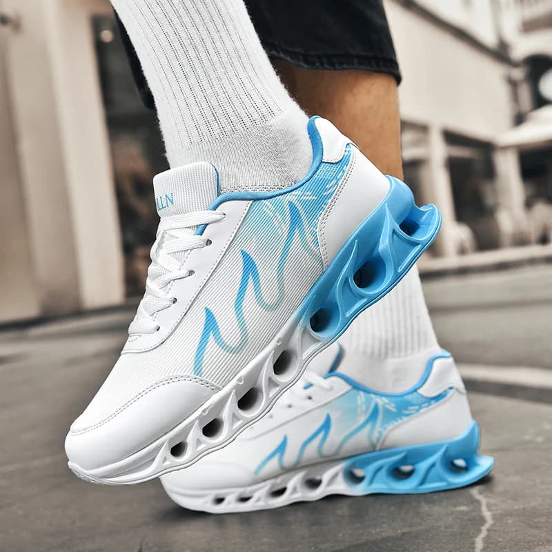 ELUVA Scarpe da uomo comode, sneakers unisex traspiranti, scarpe da corsa per coppia, scarpe sportive da tennis da donna, sneakers nere da passeggio