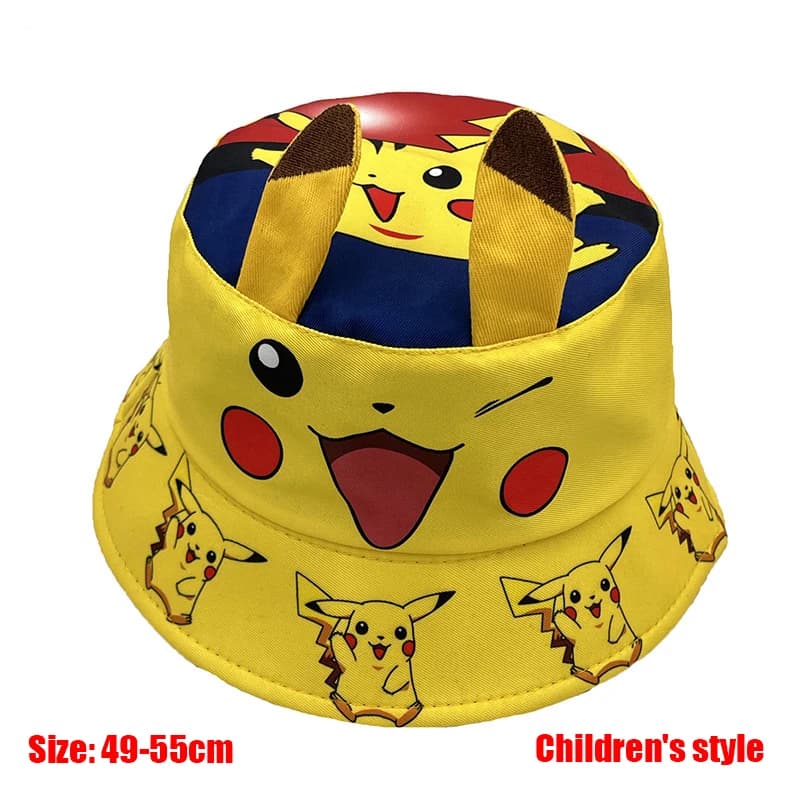 Cappello Pokemon alla Moda, Berretto da Baseball Hip Hop, Cappello da Pescatore con Personaggio Anime Pikachu, Regalo di Compleanno per Bambini