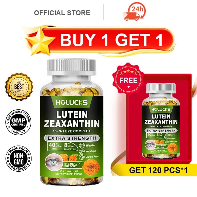 Acquista 1 e Ricevi 1 Gratis! Integratore Naturale di Luteina e Zeaxantina, con Vitamine e Verdure, Supporta la Salute degli Occhi, la Chiarezza della Vista, Antiossidante