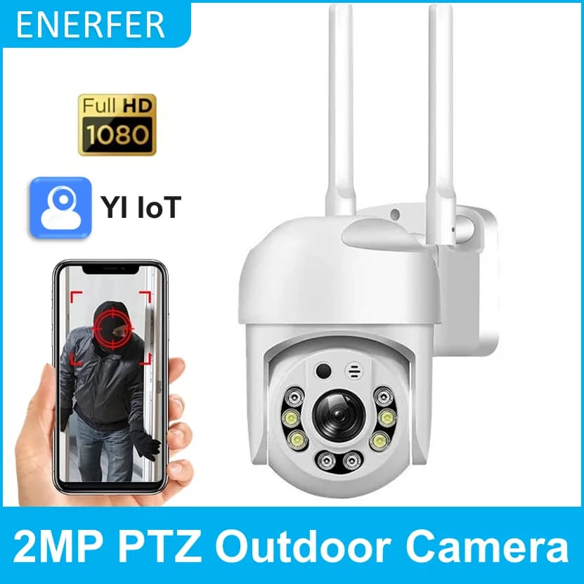 2MP WiFi Smart CCTV Telecamera di videosorveglianza wireless esterna PTZ Yiiot 360 IP Home CCTV Telecamera di sicurezza WiFi di rete