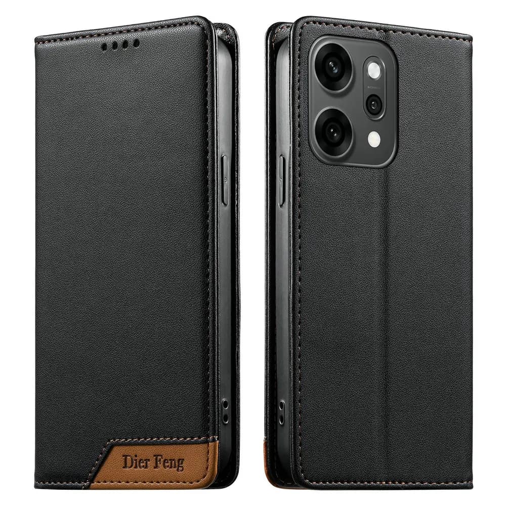 Custodia a libro in pelle RFID con chiusura magnetica per OPPO Reno 14F, compatibile con Reno12, 13, 14, FS, 13F, 12F, 11F, 5G, 4G, Reno 10, 11, 12, 13, 14 Pro, 13A