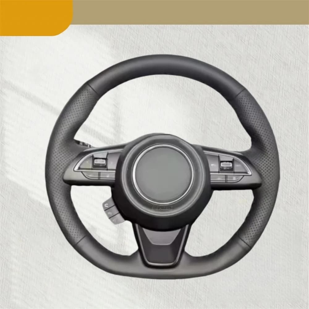 Custom Genuine Leather Hand-sewing Steering Wheel Cover For Suzuki Jimny Sierra Swift Sport Teszt Baleno 2018-2022 Funda Volante