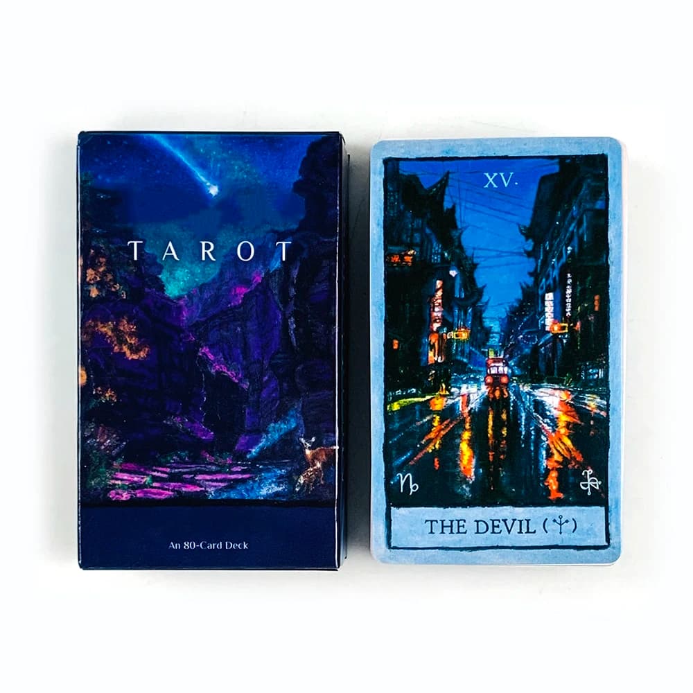 Nuove Carte dei Tarocchi, Gioco di Carte per Riunioni Familiari, Carte in Inglese per Divinazione del Destino, Gioco da Tavolo per Feste, Meditazione e Intrattenimento
