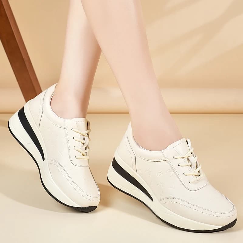 Women's Casual Sports Shoes for All Seasons, Spring and Autumn, with Saws, Outsole, Breathable, Simple Jogging Shoes and Women's Trekking