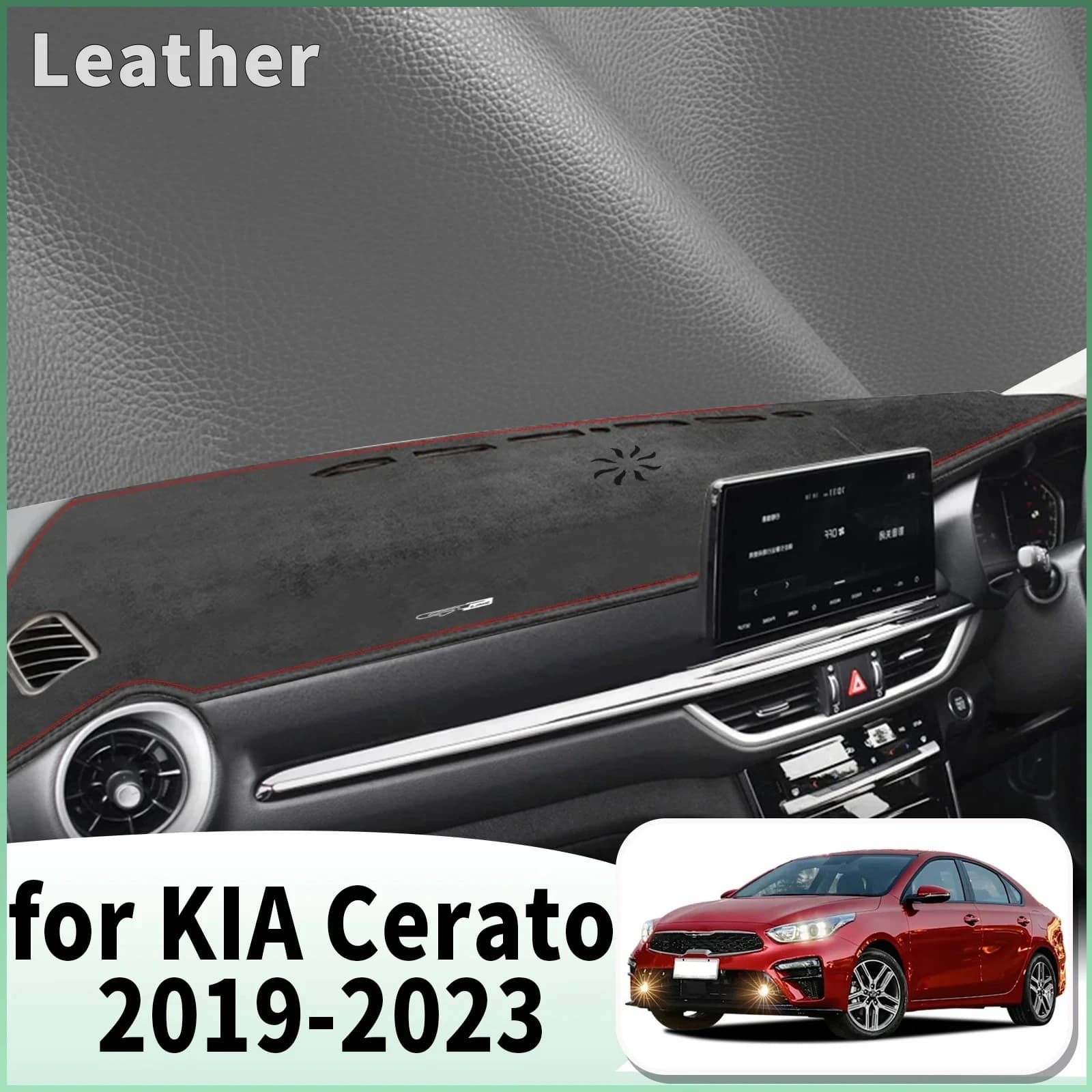 Misura per KIA Cerato 2019 2020 2021 2022 2023 Dash Zerbino Cruscotto Copertura Pad Accessori Auto DashMat Parasole Tappeto Protettivo