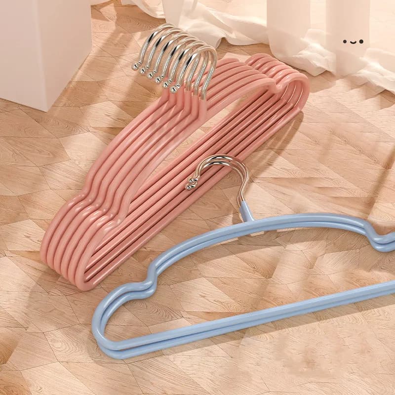 10pcs New Baby Clothes Racks Portable Simple Towel Display Scarfs Hangers Windproof Children Coats Hanger Clothing Organizer