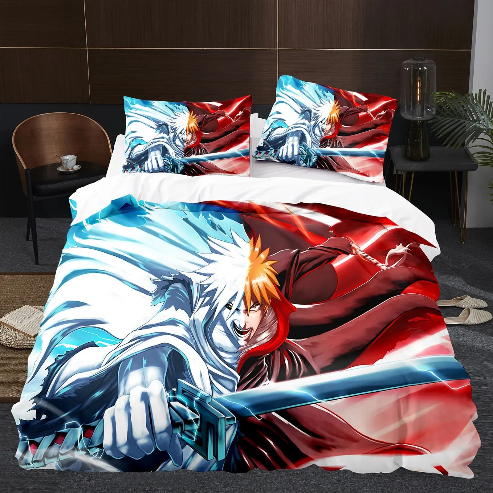 Japan Anime B-BLEACH Bedding set Cartoon Down Jacket Set Single Twin Queen King Size House Decorations Gifts Kawaii for Kids