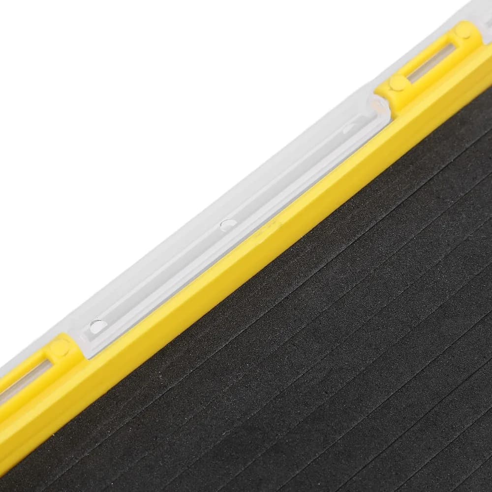 Plastic Fishing Mask Box Foam Insert Waterproof Fishing Love Door Yellow 17,3 × 9,75 × 2 cm Fishing Organizer Box Equipment Box