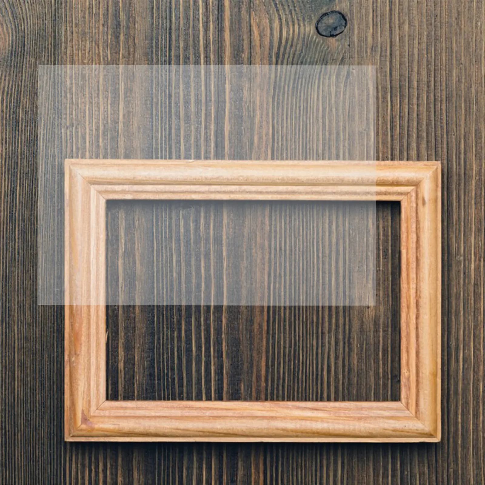 10 Pieces Transparent PVC Sheet, Rigid, Opaque, Semi-Transparent, for Frames and Craft Inserts