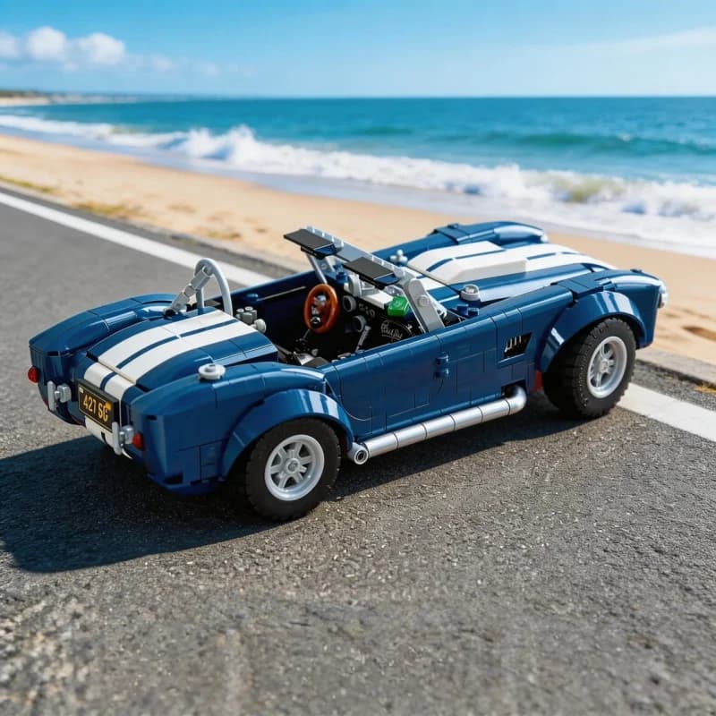 Set di 1241 Pezzi per Costruire un Modello di Shelby Cobra, Decorazione per Ufficio, Regalo di Natale e Compleanno per Ragazzi e Adulti