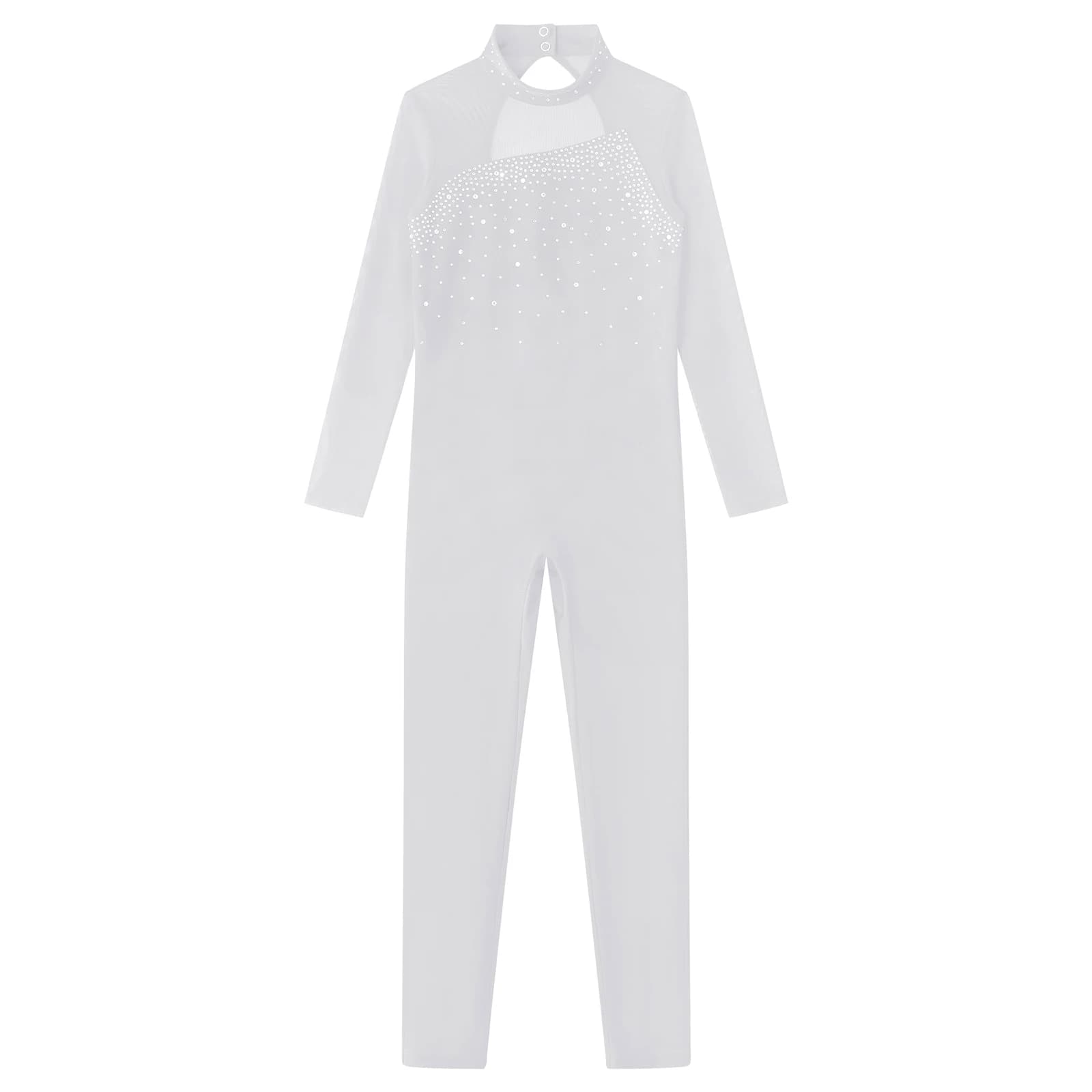 Children Gymnastic Leotard Long Sleeve Kids Teens Gymnastics Jumpsuits Ice Skating Bodysuit for Girls Ballet Dance Leotards