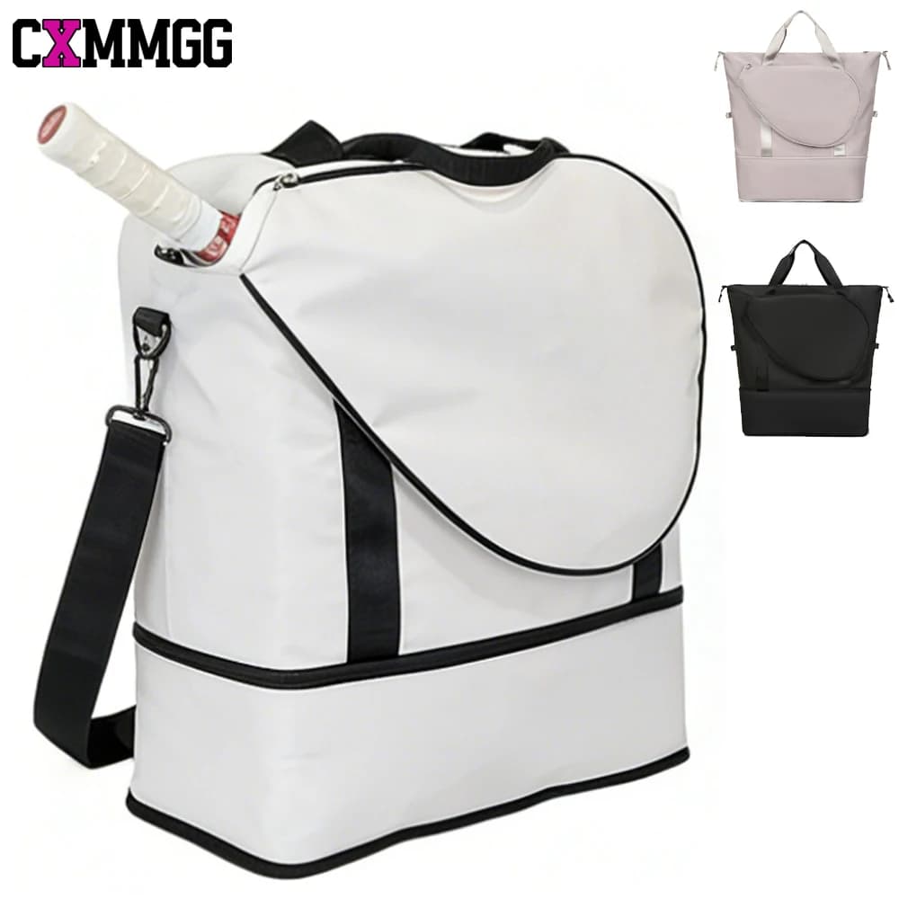 Professional Quilted Tennis Bag, Sporty Backpack for Rackets, Gym Bag for Men and Women, for Pickleball and Badminton