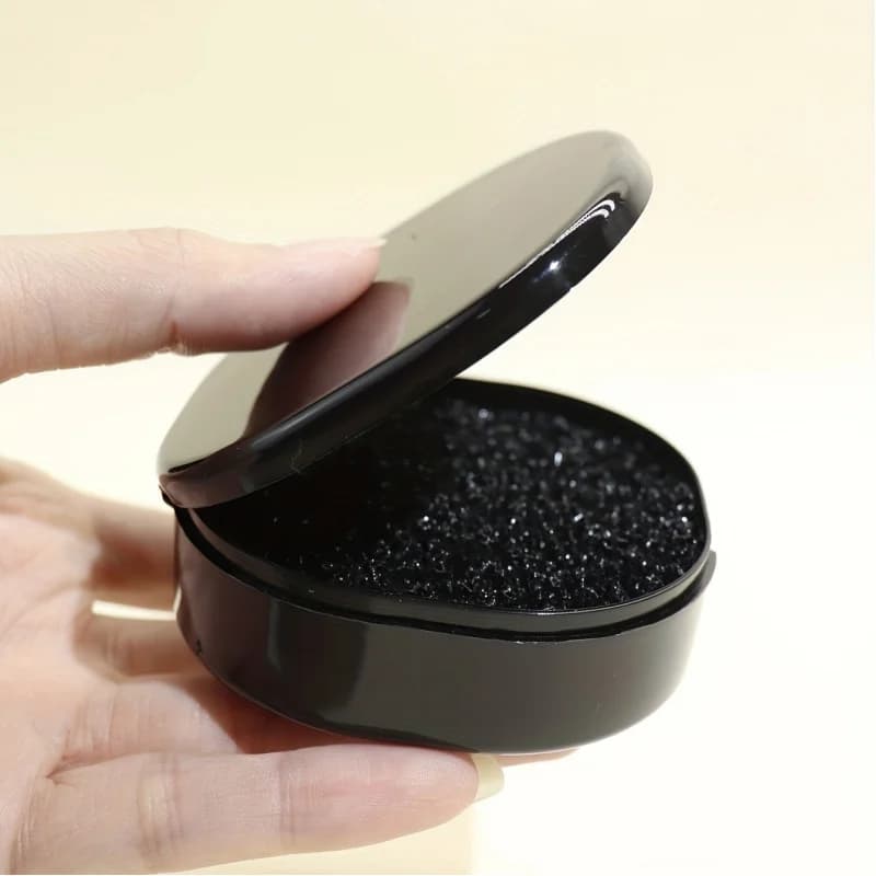 Box for cleaning makeup brushes, detergent sponge, quick cleaning tool for shading brushes, powder and fad, with quick drying
