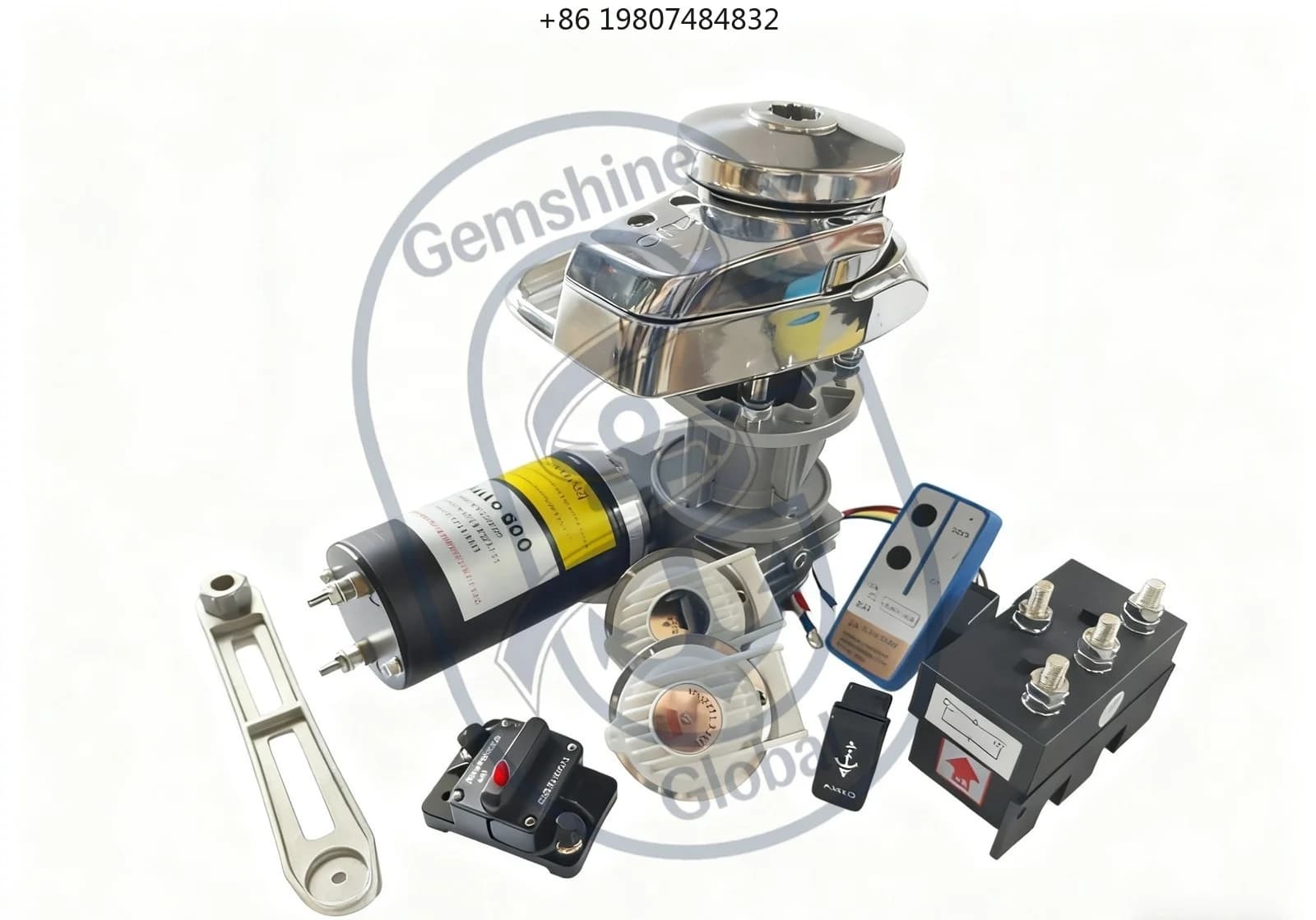Aliexpress Hot Sale 12V 24V Electric Boat Anchor Winch 600W-1000W, Yacht Windlass Capstan Marine Hardware
