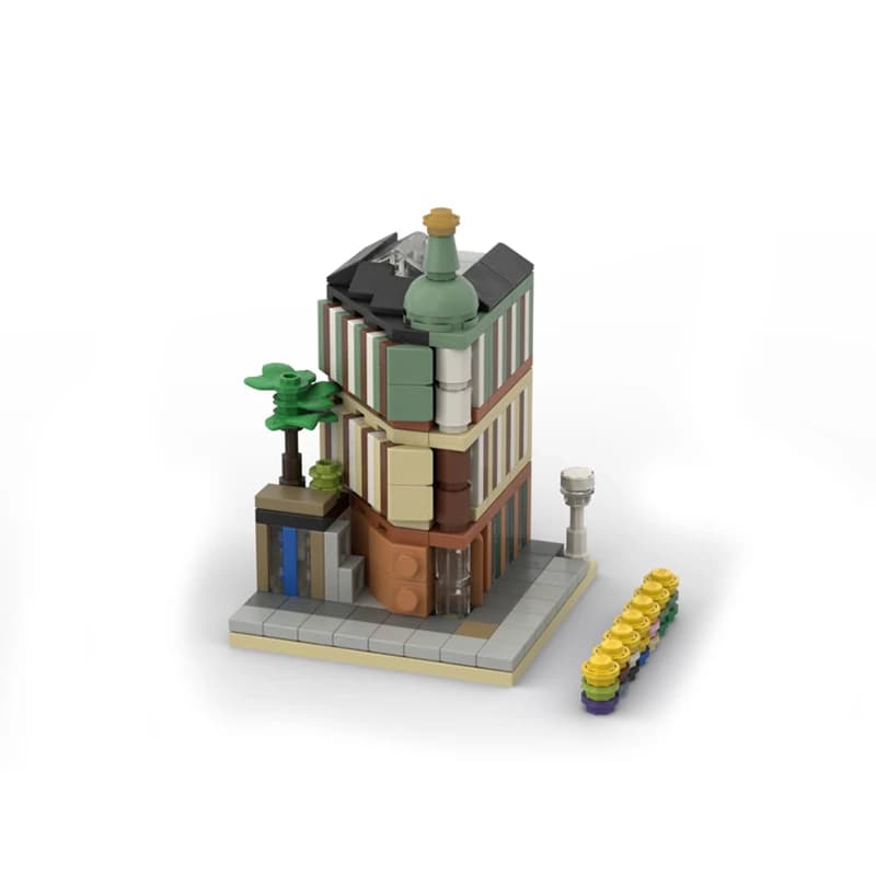 246 Pezzi MOC Modellino Modulare di Paesaggio Urbano, Blocchi da Costruzione, Giocattoli Educativi, Regali di Natale, Mattoncini Creativi Fai-da-Te per Bambini