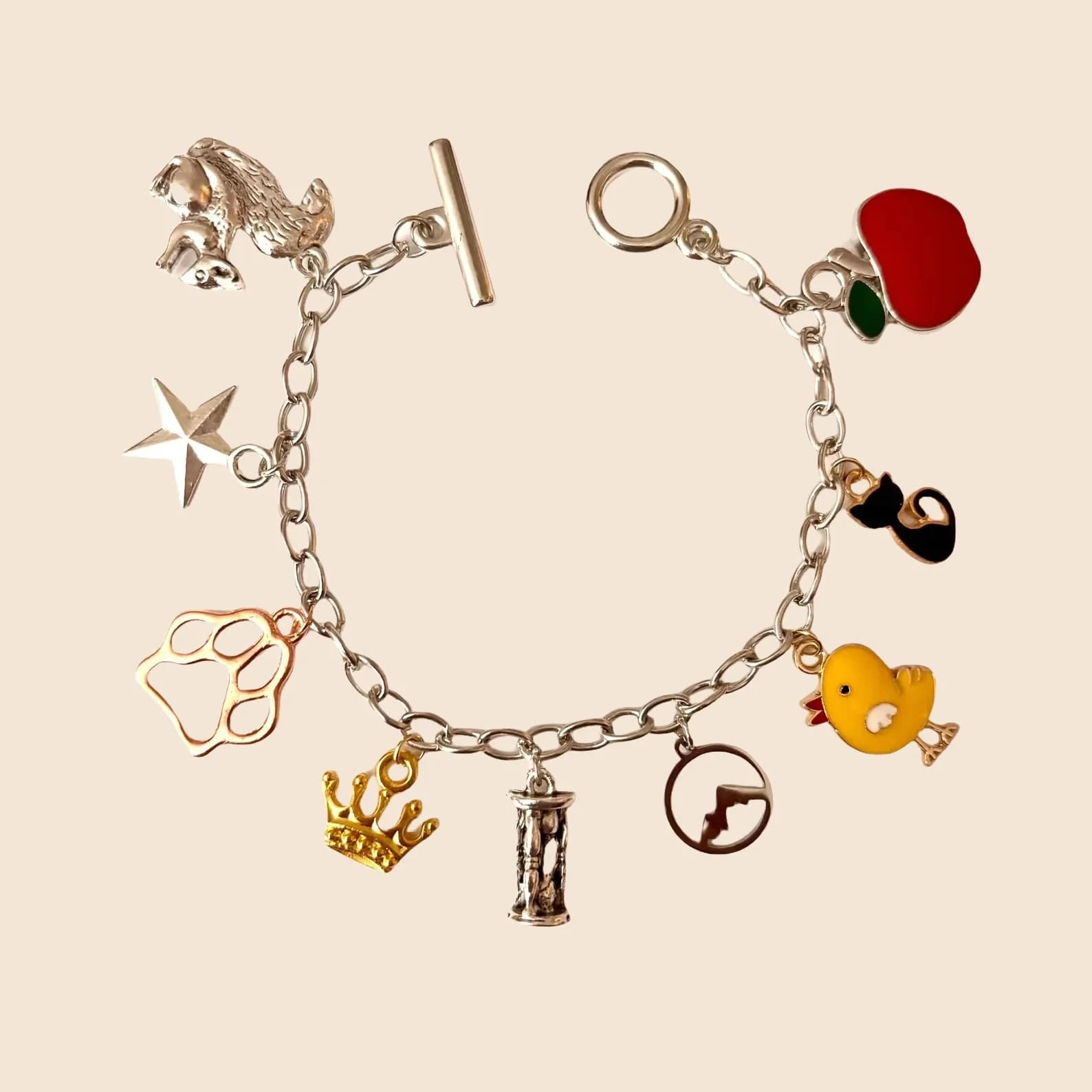 Bracciale con ciondoli ispirato alle ateez Kawaii fatto a mano, accessori per pulcini, gioielli da concerto k-pop