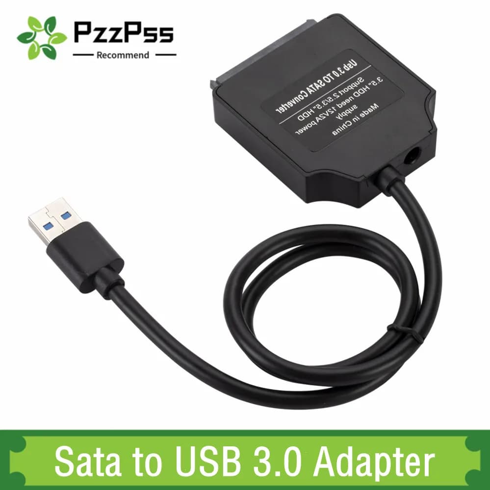 Sata to USB 3.0 Adapter Cable USB To SATA 3 Cable Support 22 Pin 2.5 3.5 inche External HDD SSD Hard Disk Computer Connector Fit