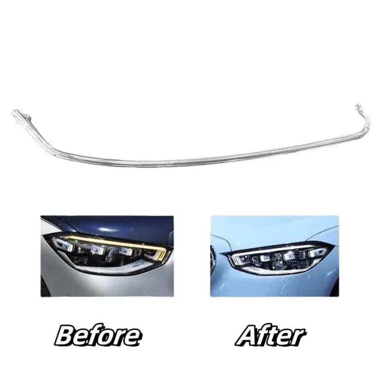 Tubi acrilici Nuovo faro DRL Tubo per Mercedes Benz CLASSE S W223 2022 2023 2024 Guida luminosa Strisce luminose DRL