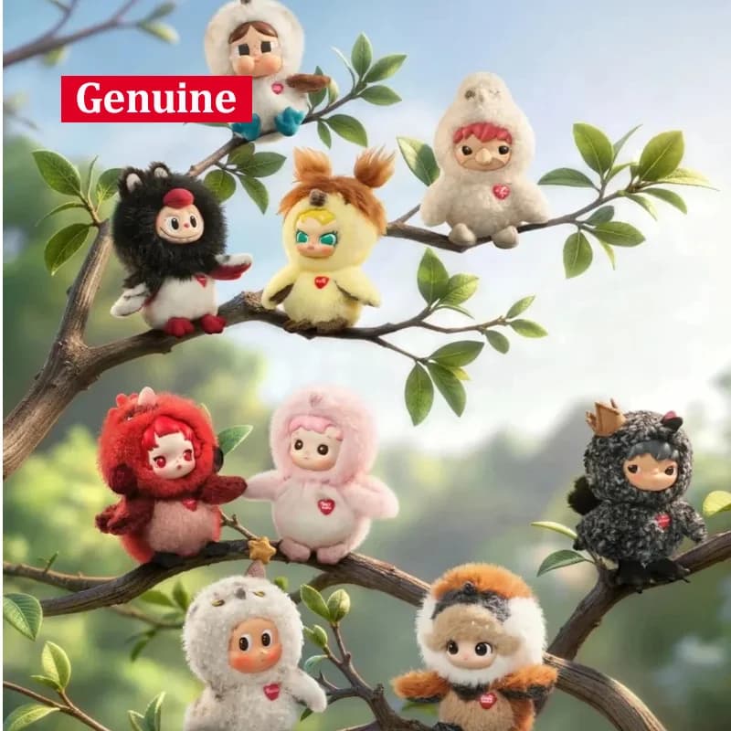 New Original POPMART Dear Birds Series Mystery Box Vinyl Plush Pendant Decoration Blind Box Collectibles Toys Festival Gifts