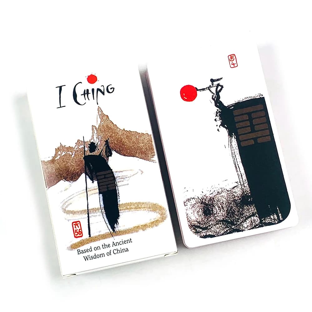 I Ching Tarocchi Saggezza della Cina Un 64 Oracle Visioni inglesi Divinazione Edizione Mazzo Borad Giochi Gioco di predizione del futuro