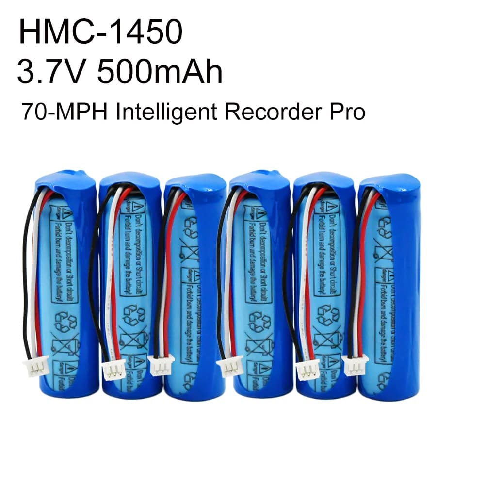 Batteria Li-ion HMC1450 3.7V 500mAh per Dash Cam 70mai Pro A500 A500S A800, Accessori di Ricambio per DVR