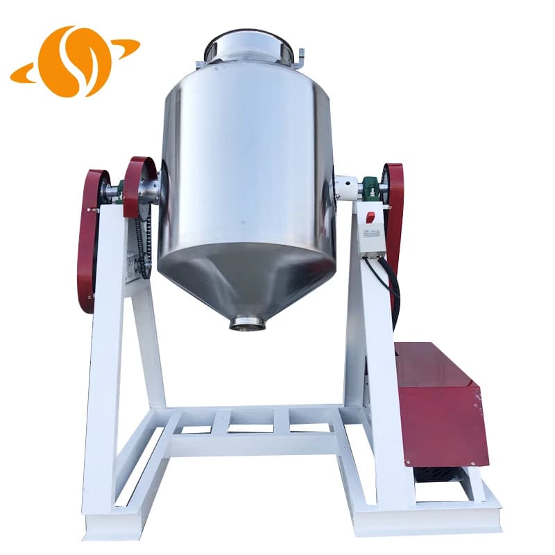 200 litre stainless steel double cone mixer for food processing Automatic protein powder mixer 220 V