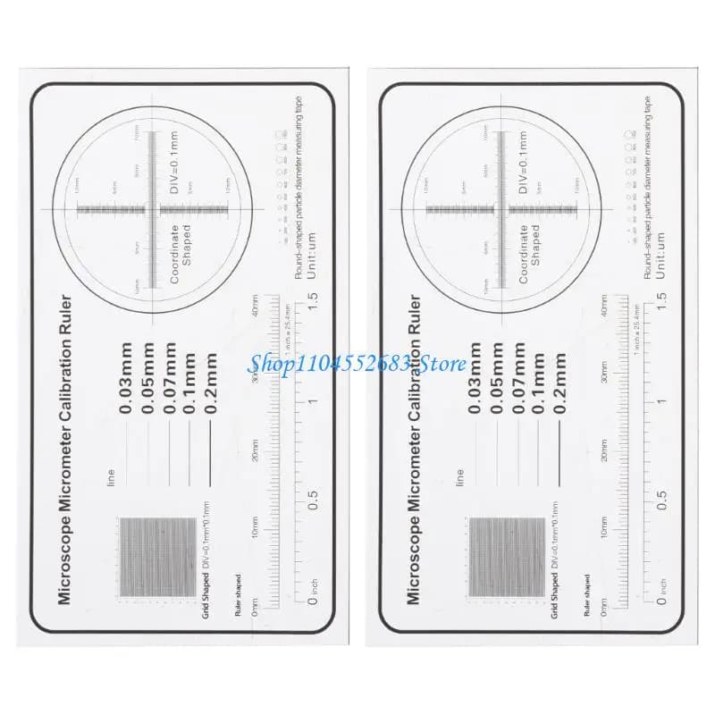 Y6GD Multifunction Microscope Micrometer Calibration Ruler Slide Microscope Reticle Micrometer for Precise Measurement