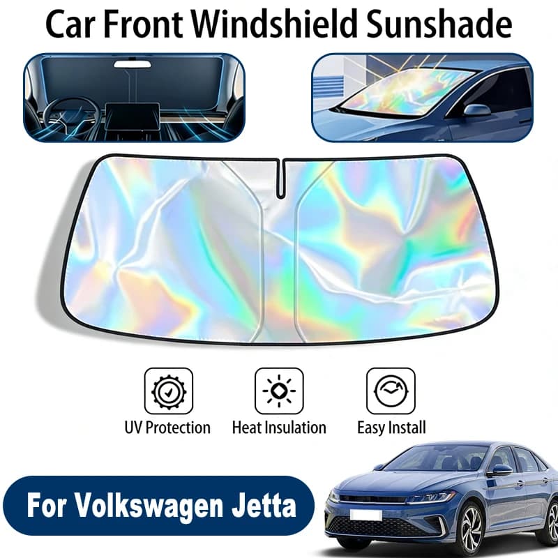 Parasole per parabrezza per Volkswagen Jetta, accessori pieghevoli per la protezione solare della finestra anteriore, riflettenti ai raggi UV