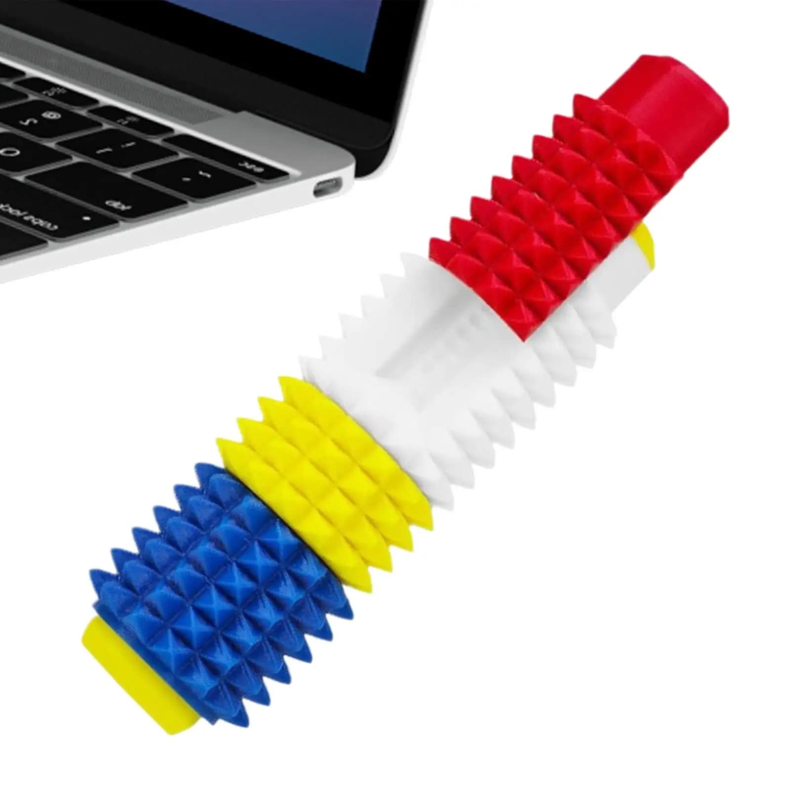 Giocattoli Antistress con Pulsante Clicker e Spinner, Portachiavi con Punte per Alleviare lo Stress, per Adulti, Viaggi, Lavoro, Studio, Casa, Amici