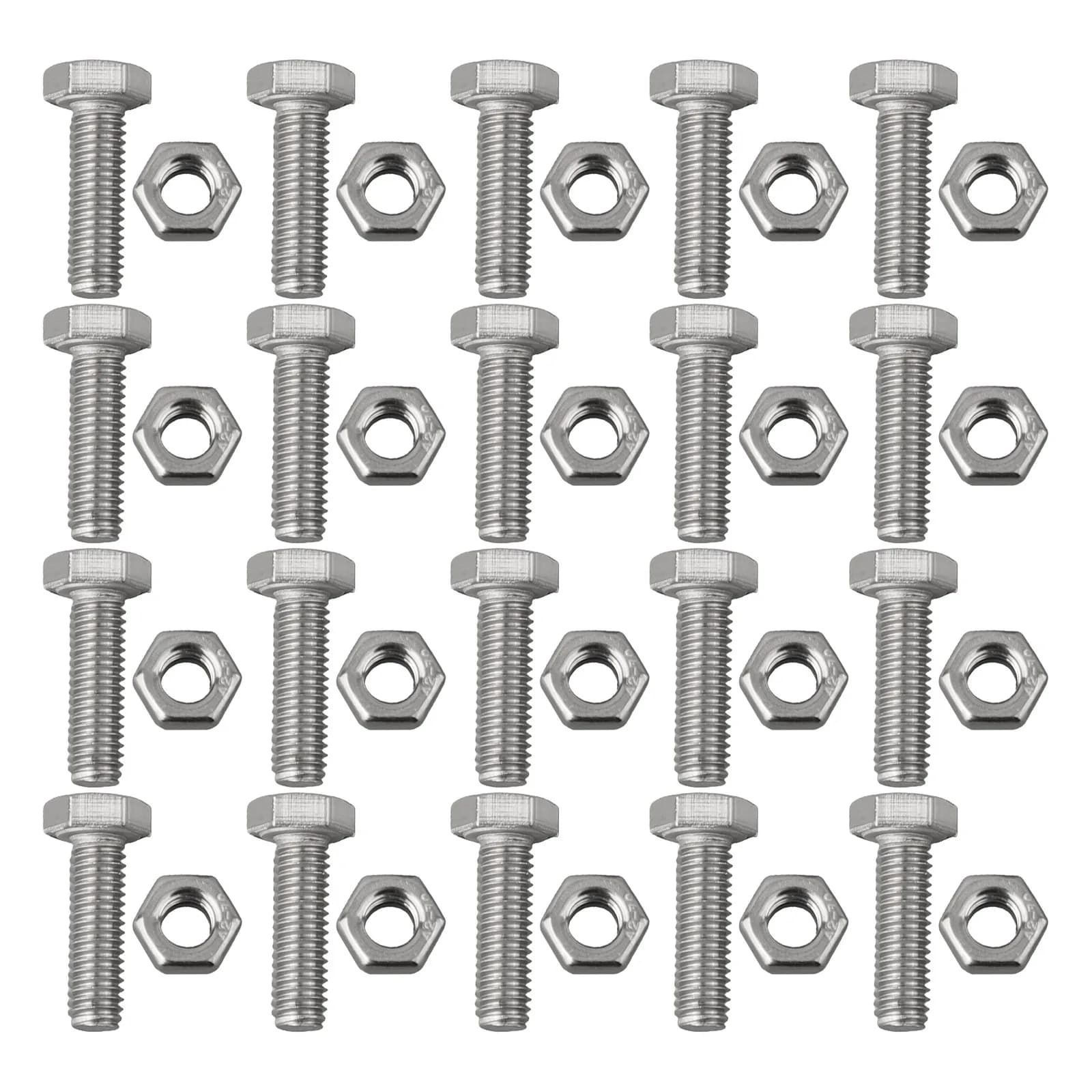 Set di 20 Pezzi Perni di Sicurezza in Metallo Bulloni e Dadi di Ricambio per Modelli Honda HS1132 HS624 HS828 HS928 e HS724 Utensili Fissi