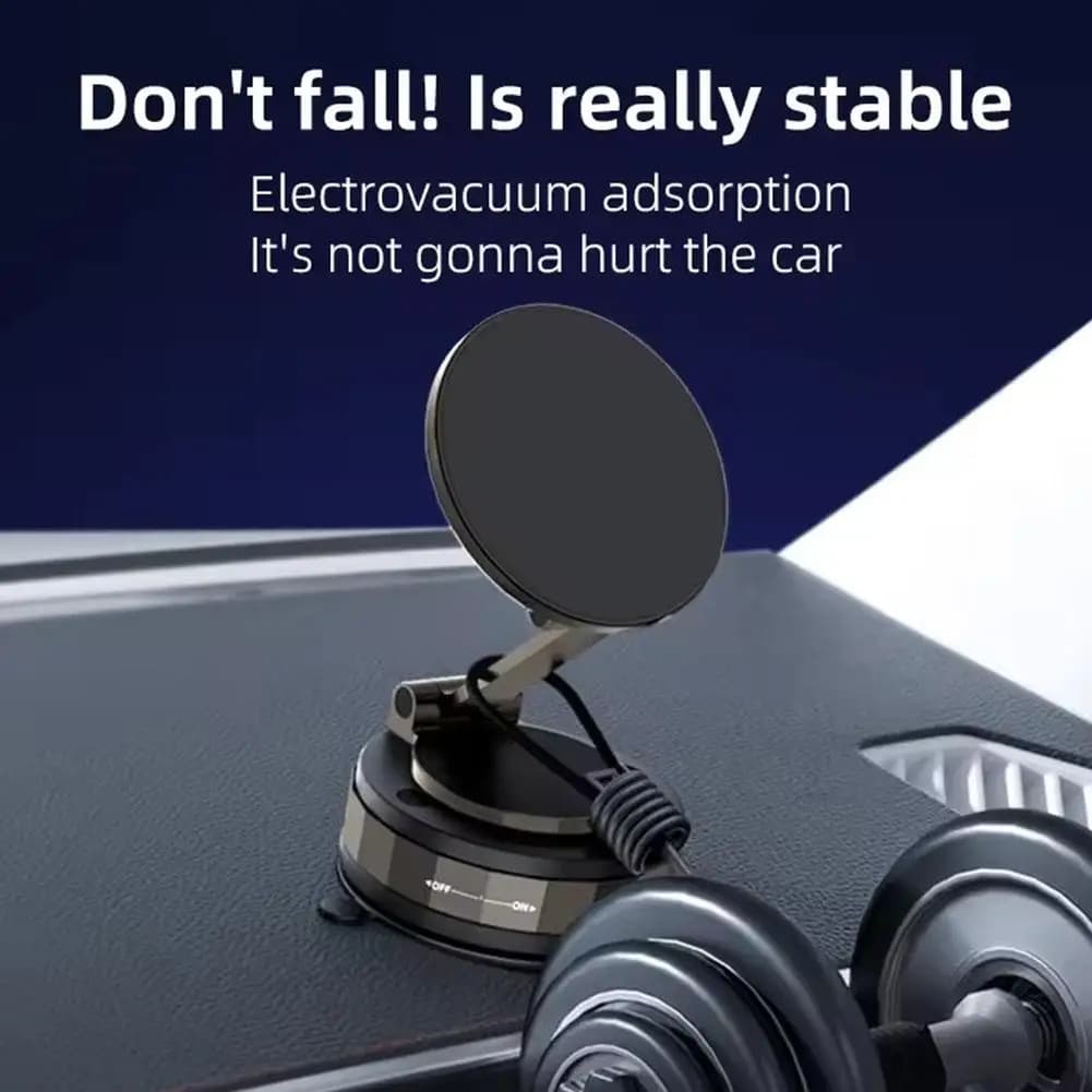 Supporto magnetico universale per telefono da auto 360 ° Supporto per telefono pieghevole con rotazione Forte aspirazione per la navigazione delle piastrelle di vetro del cruscotto